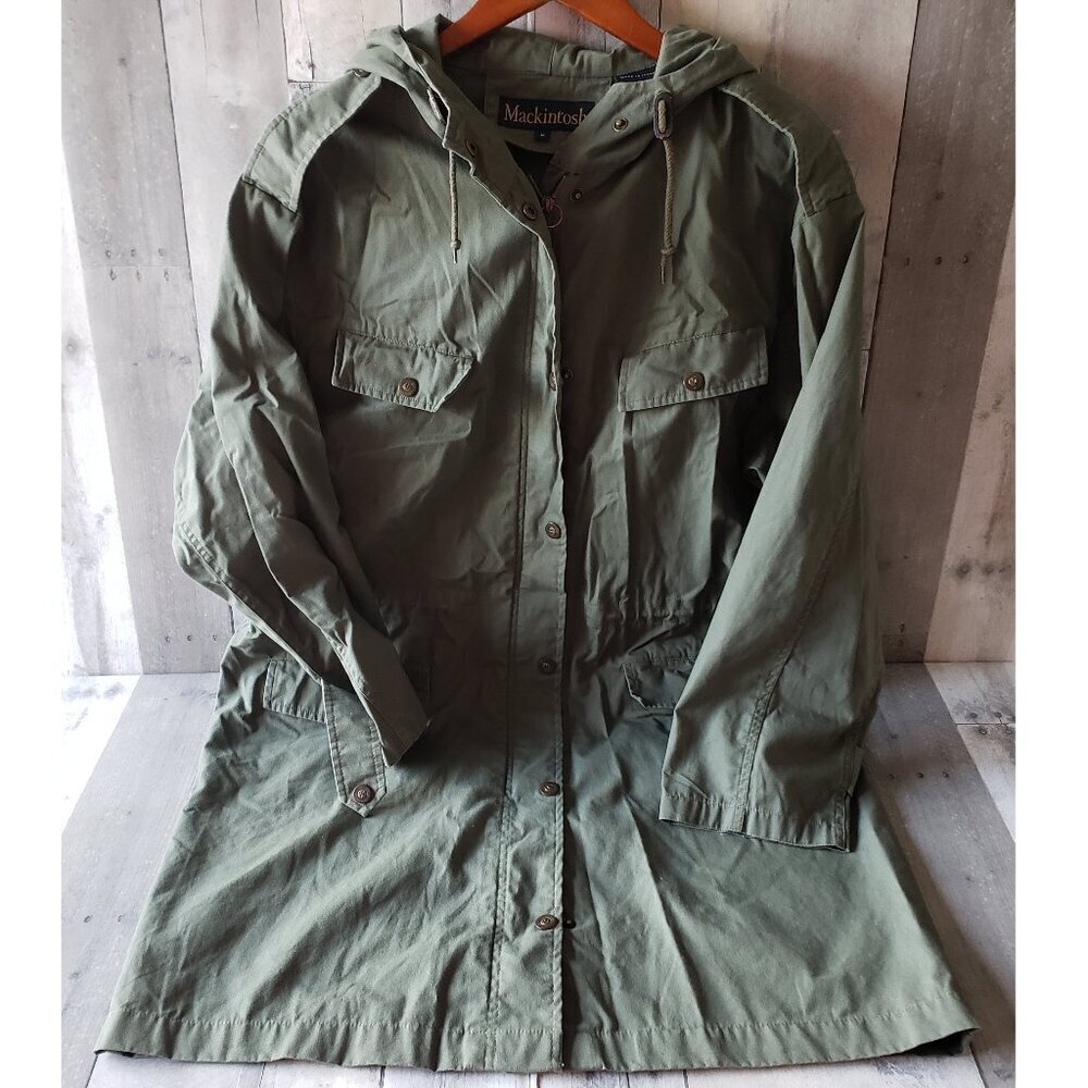 Vintage Mackintosh Green Jacket 100% Cotton - Size M